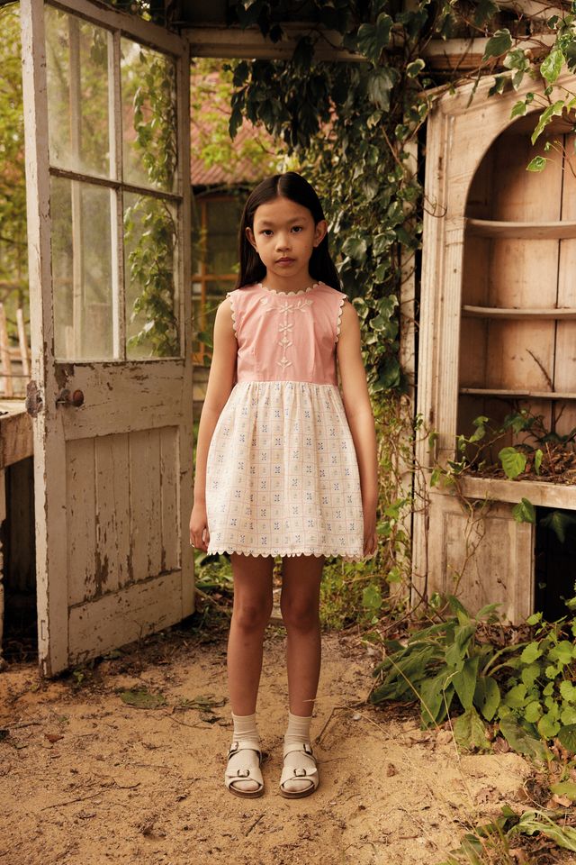 +Apolina+ LOLA DRESS | ROSEPANEL CREAM/PEONY