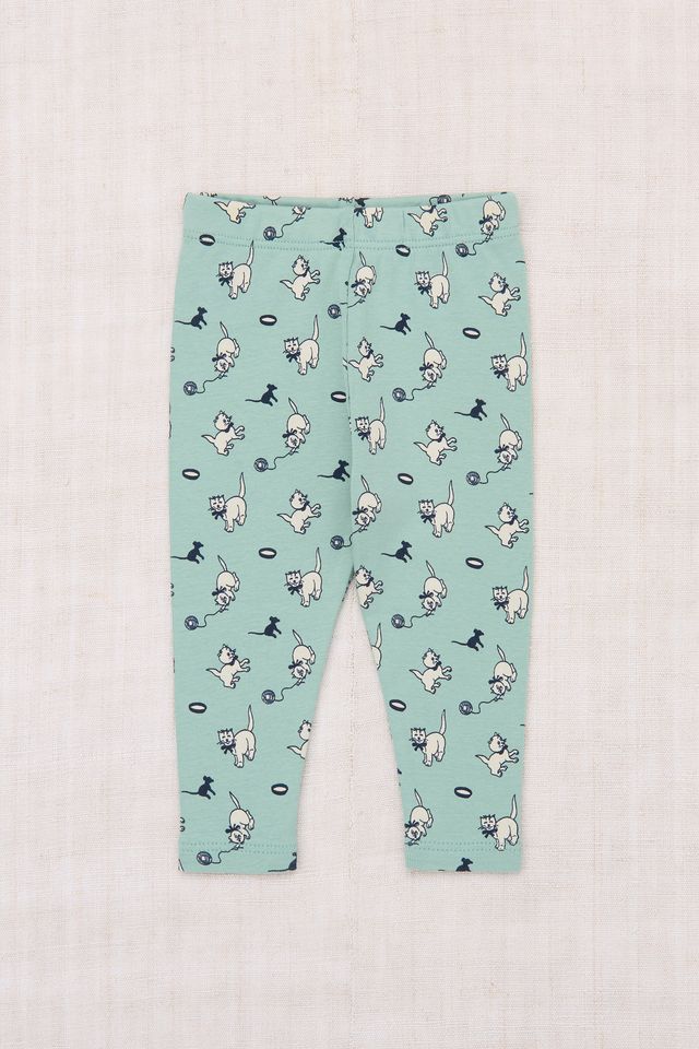 +Misha&Puff+ Baby Legging - Sage Cat & Mouse