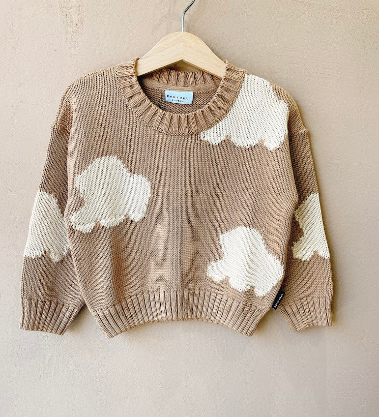 +Daily Brat+ Cloudy knitted sweater winter stone | 1-2y