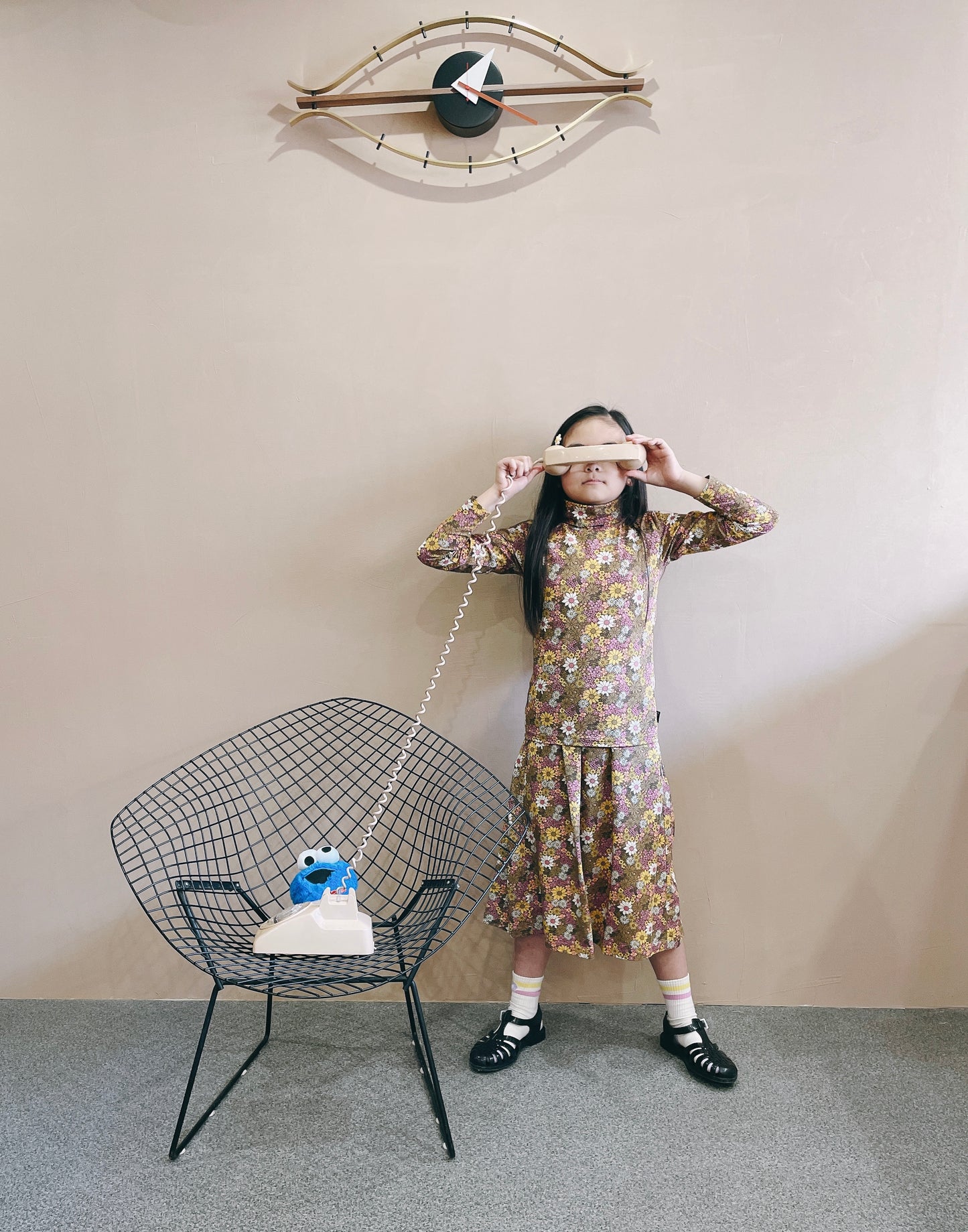 +Hundred Pieces+ Organic Cotton Retro Flower Maxi Skirt - ERIN | 16y