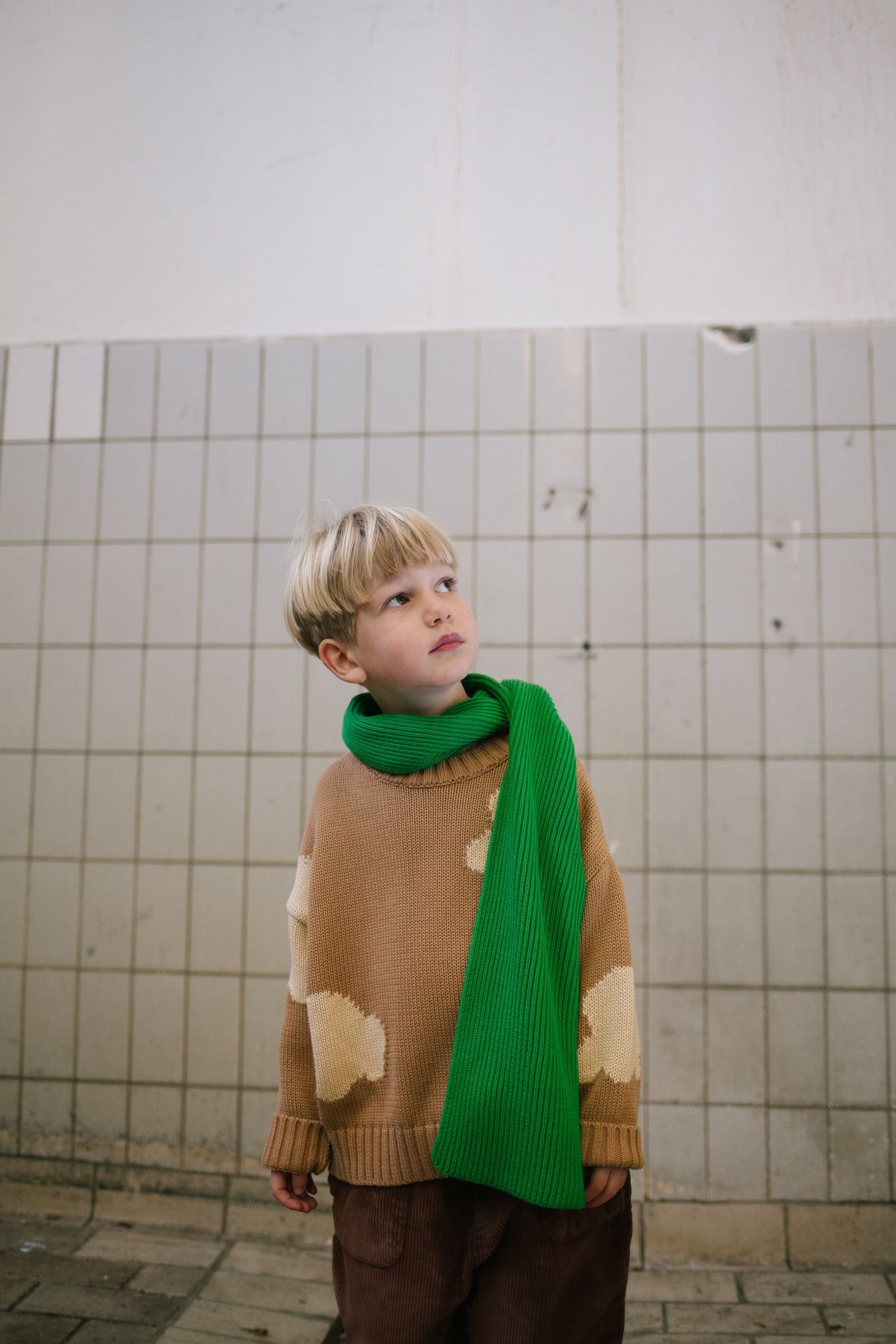 +Daily Brat+ Cloudy knitted sweater winter stone | 1-2y