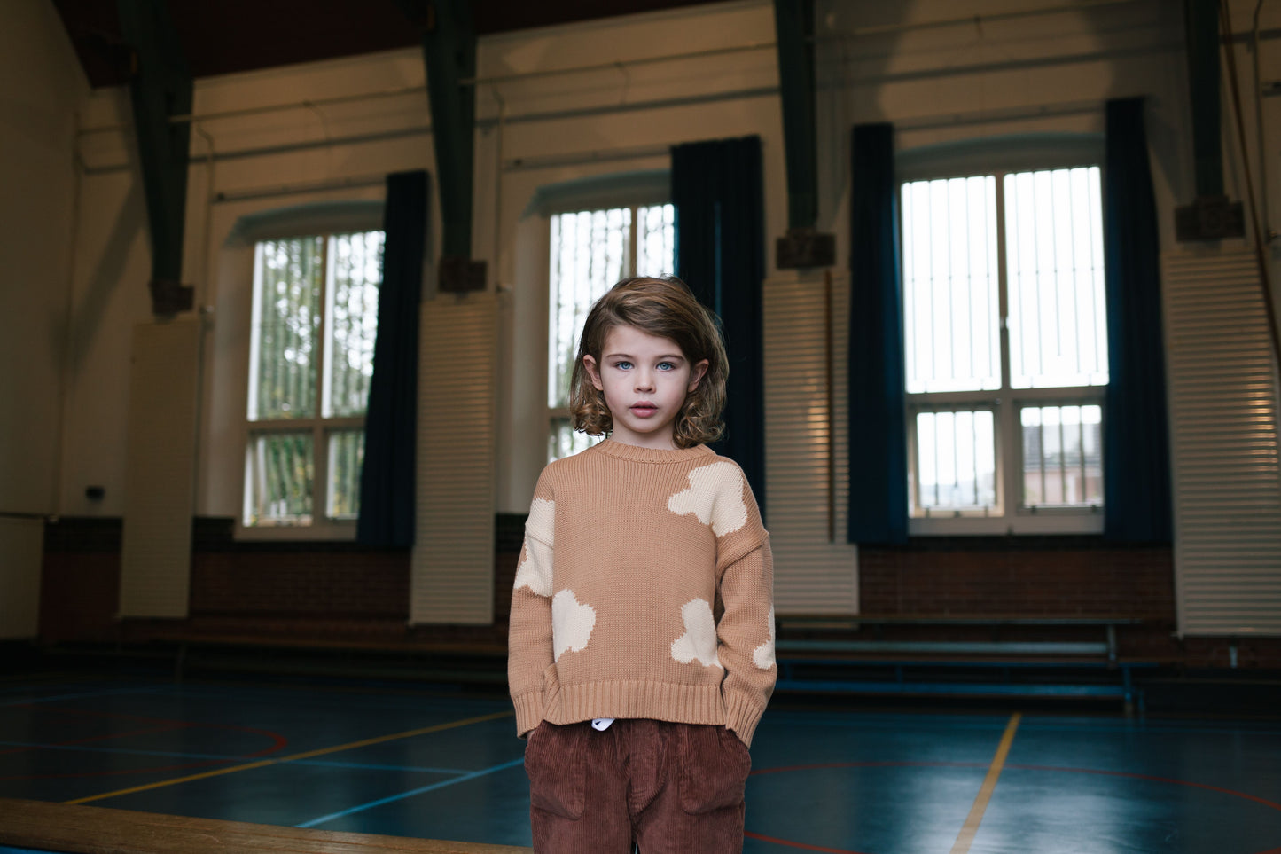 +Daily Brat+ Cloudy knitted sweater winter stone | 1-2y