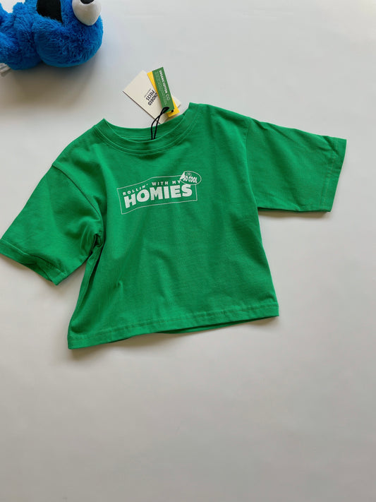 +Hundred Pieces+ Organic cotton loose T-shirt - Green | 3y