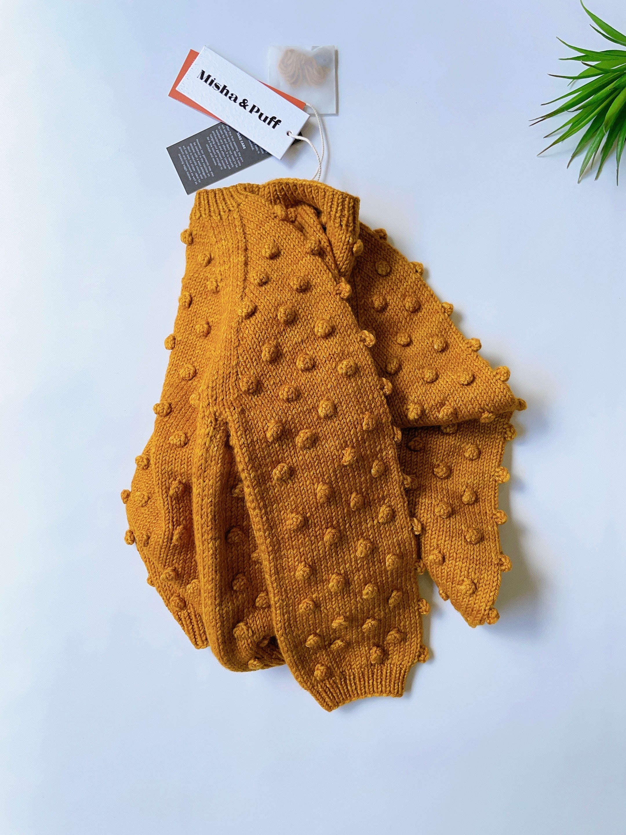 Misha&Puff+ Popcorn Cardigan | Marigold – slow.