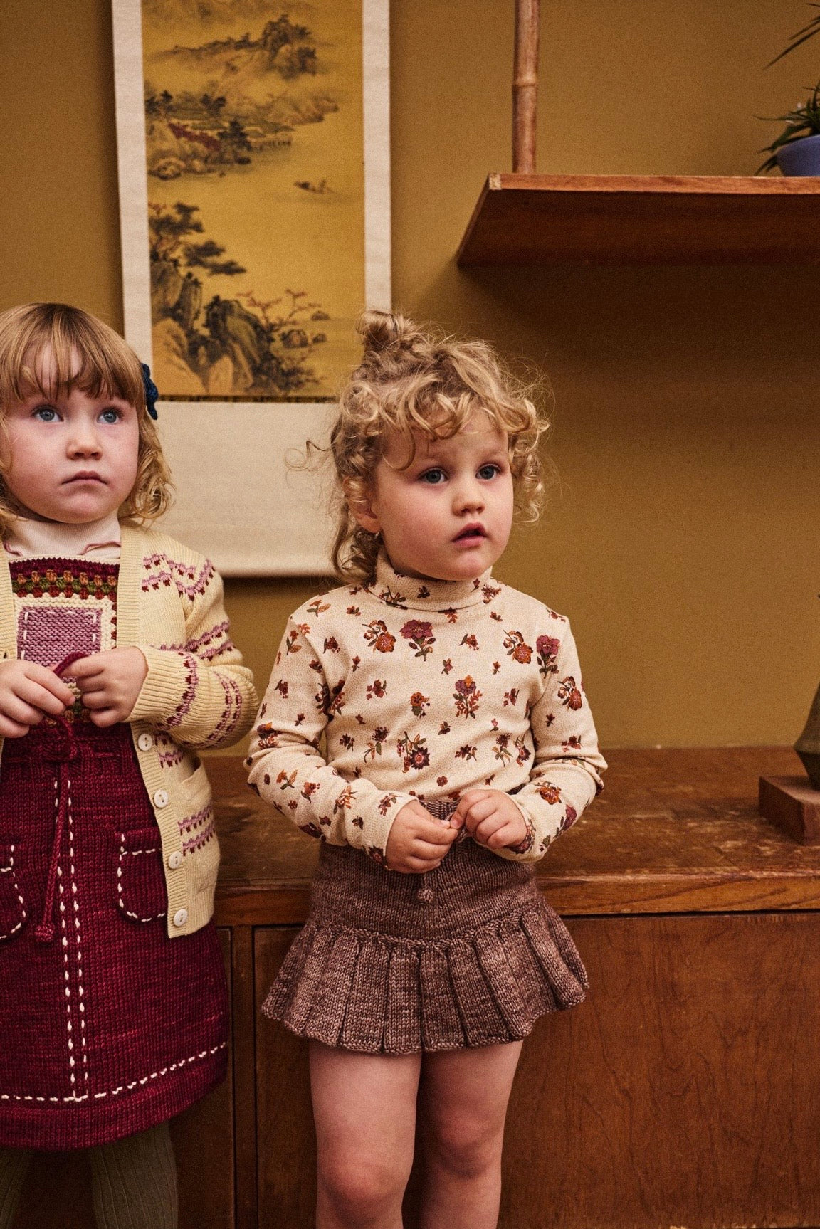 +Misha&Puff+ TURTLENECK | STRING/ANTIQUE ROSE HOLYOKE FLORAL