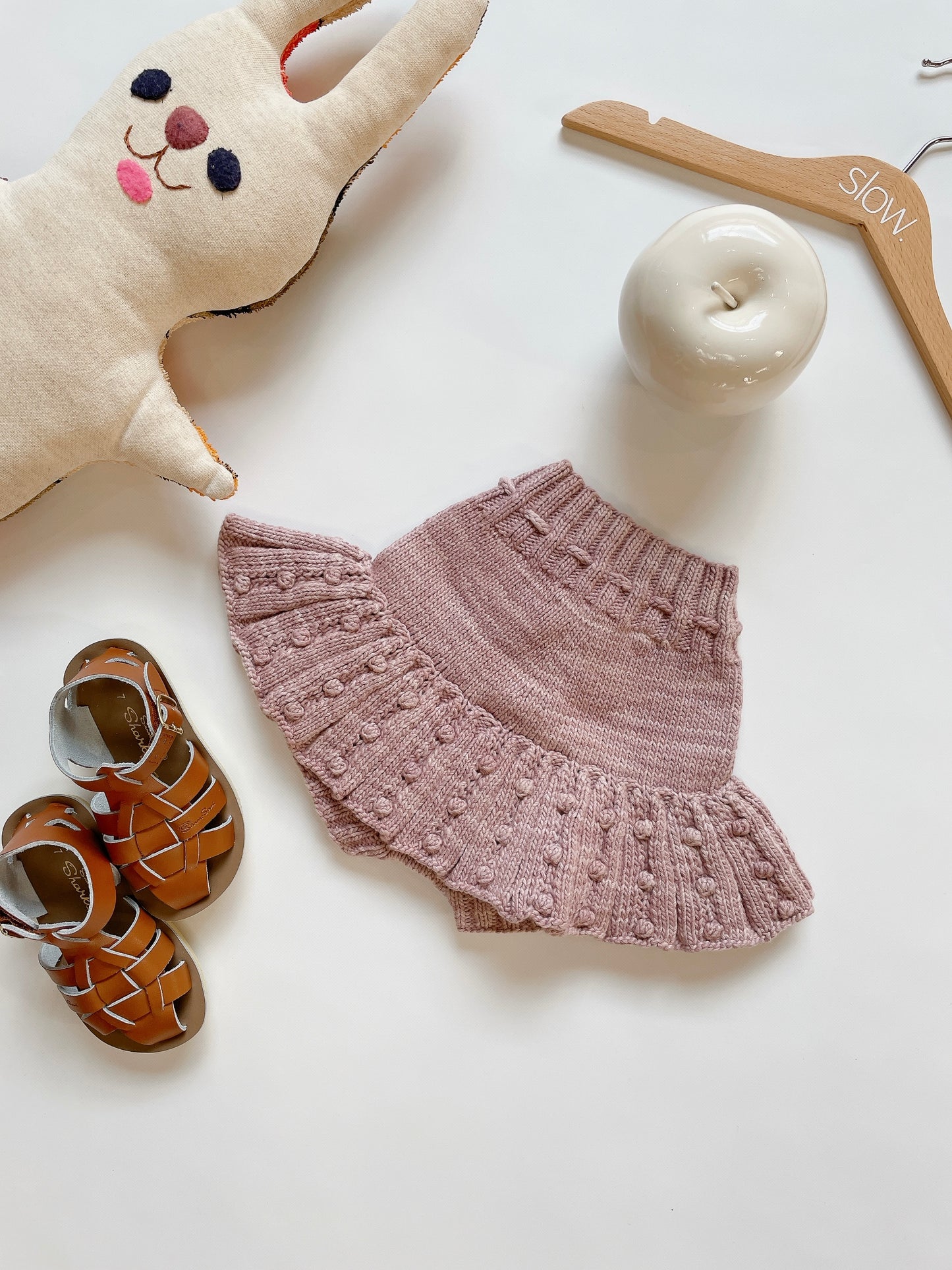 +Misha&Puff+ Eyelet Popcorn Skating pond skirt - Plum Petal