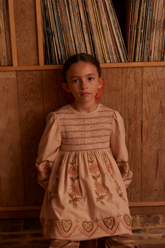 +Apolina+ PENNY SMOCK DRESS - PINK BEIGE
