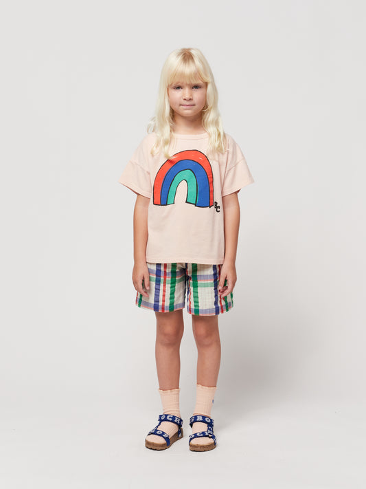 +Bobo Choses+ Madras Checks Woven Bermuda Shorts