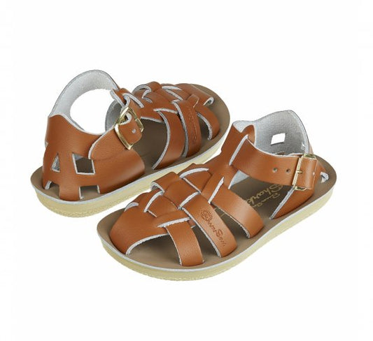 +Salt Water Sandals+ shark - tan【4405】
