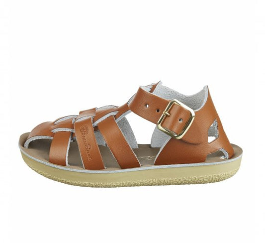 +Salt Water Sandals+ shark - tan【4405】