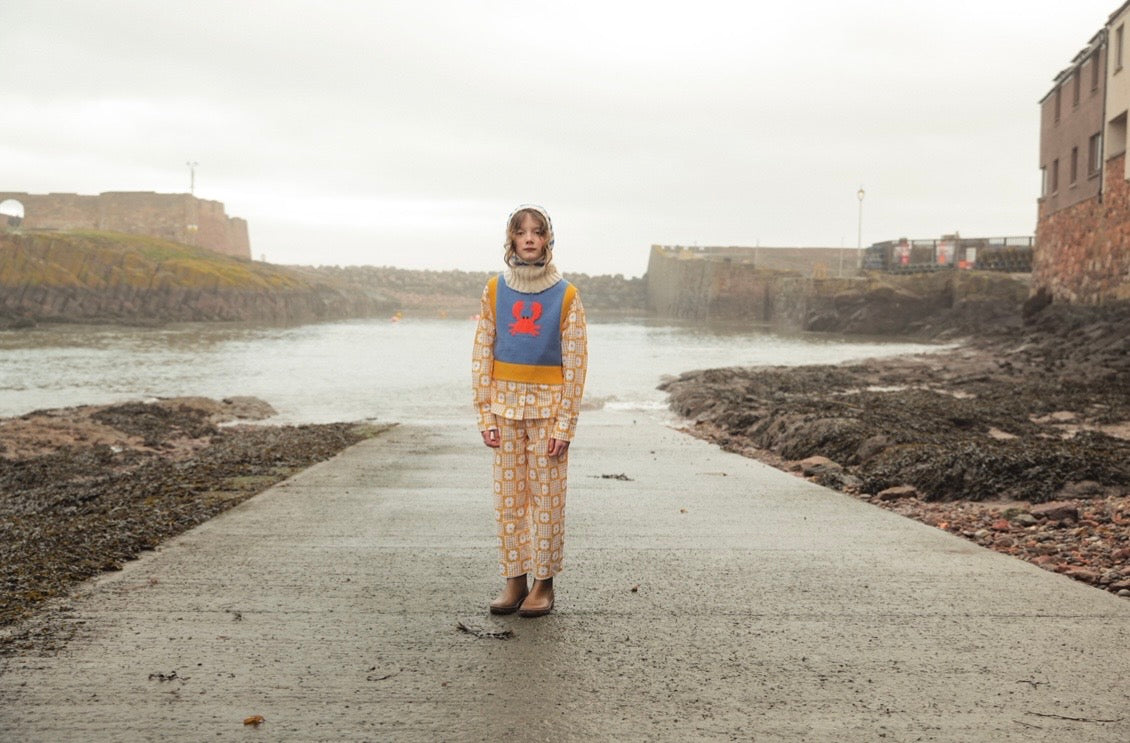 +FISH&KIDS+ CRAB KNIT GILLET