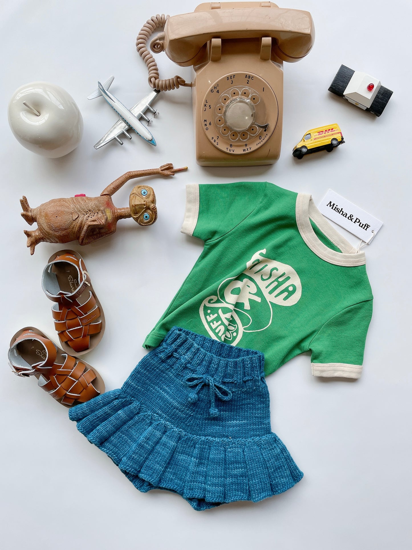 +Misha&Puff+ Groovy Paisley Ringer Tee - Bottle Green