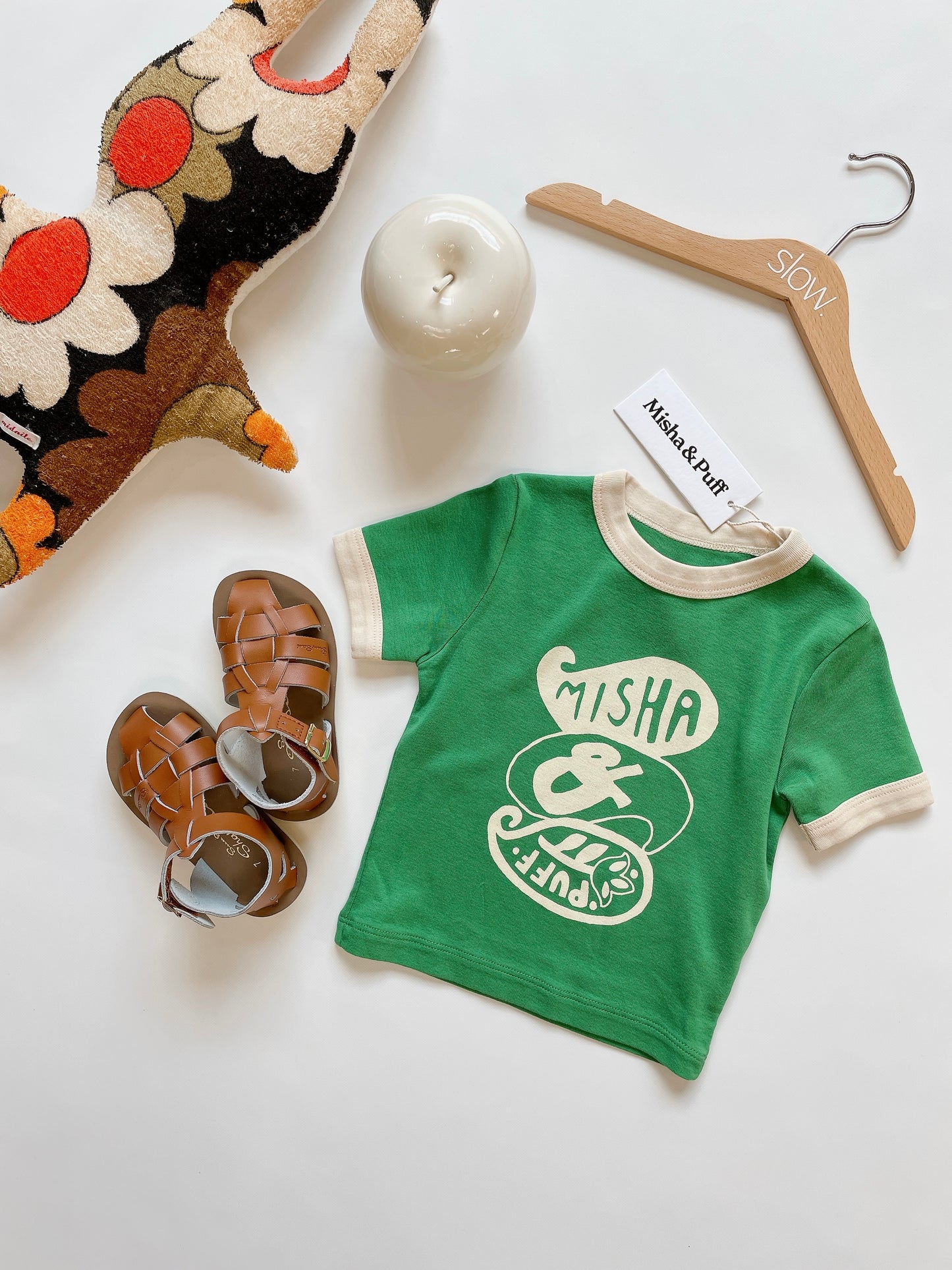 +Misha&Puff+ Groovy Paisley Ringer Tee - Bottle Green