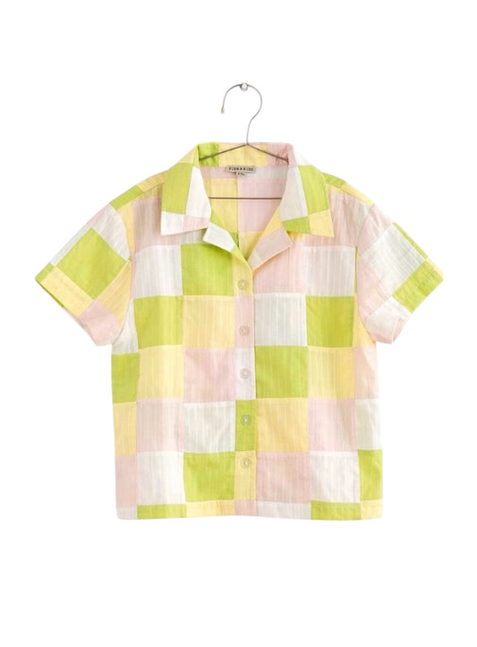 +FISH&KIDS+ PASTEL PATCHWORK SHIRT