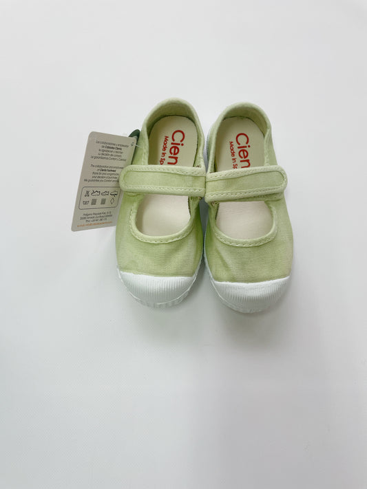 +Cienta+ Velcro one strap shoes  - butterfly(むら染)