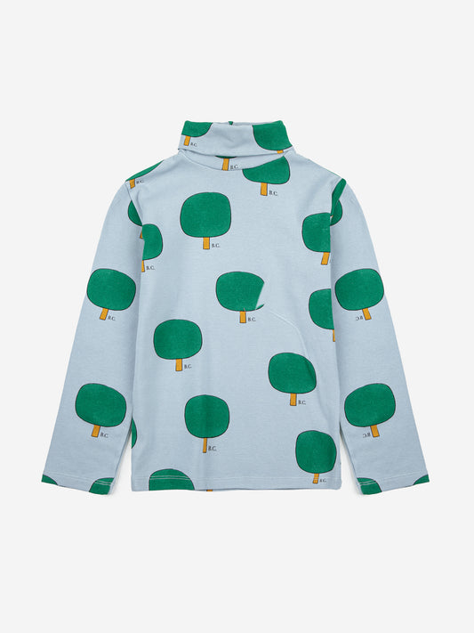 +Bobo Choses+ Green Tree all over turtle neck T-shirt