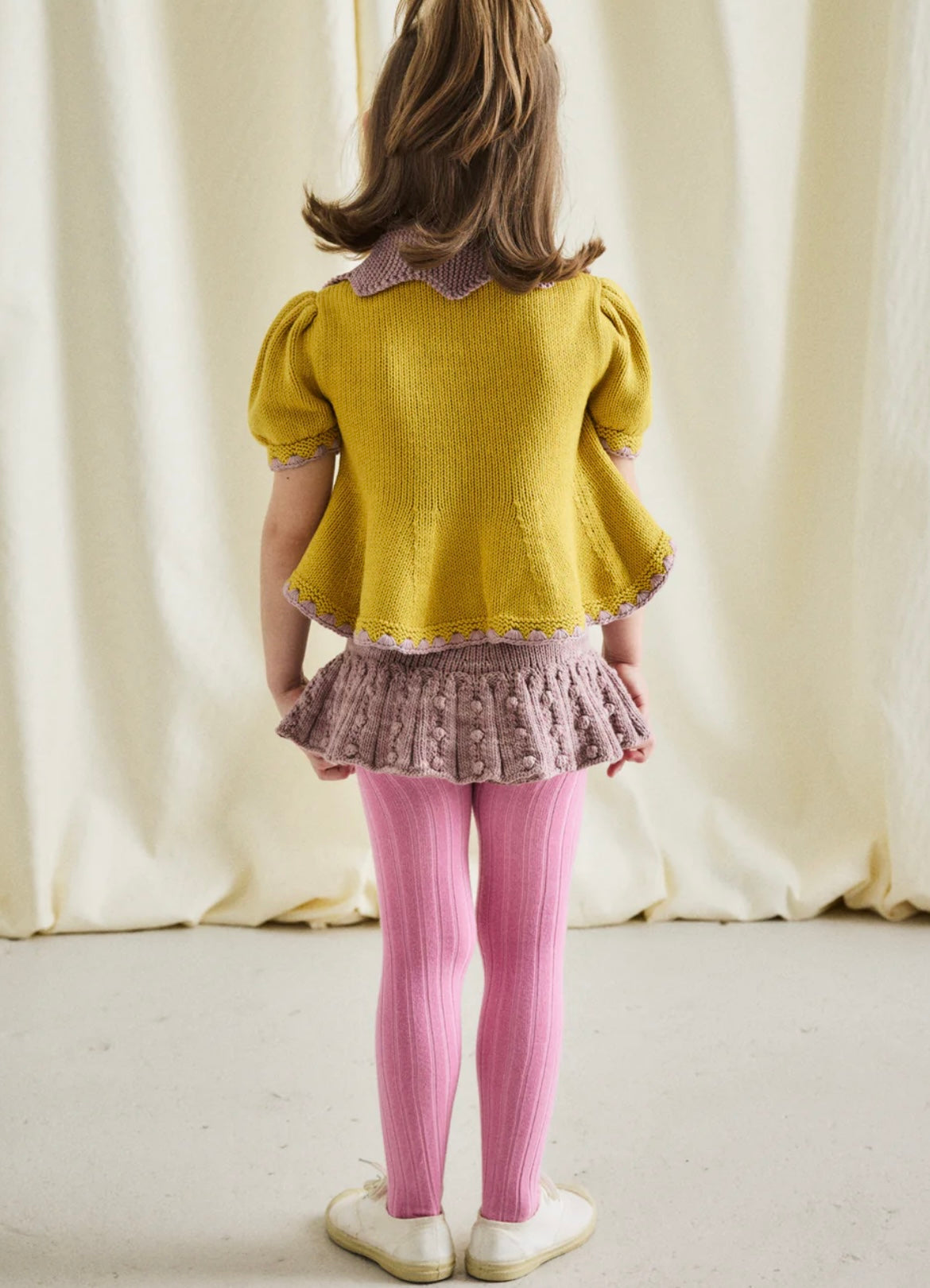 +Misha&Puff+ Eyelet Popcorn Skating pond skirt - Plum Petal