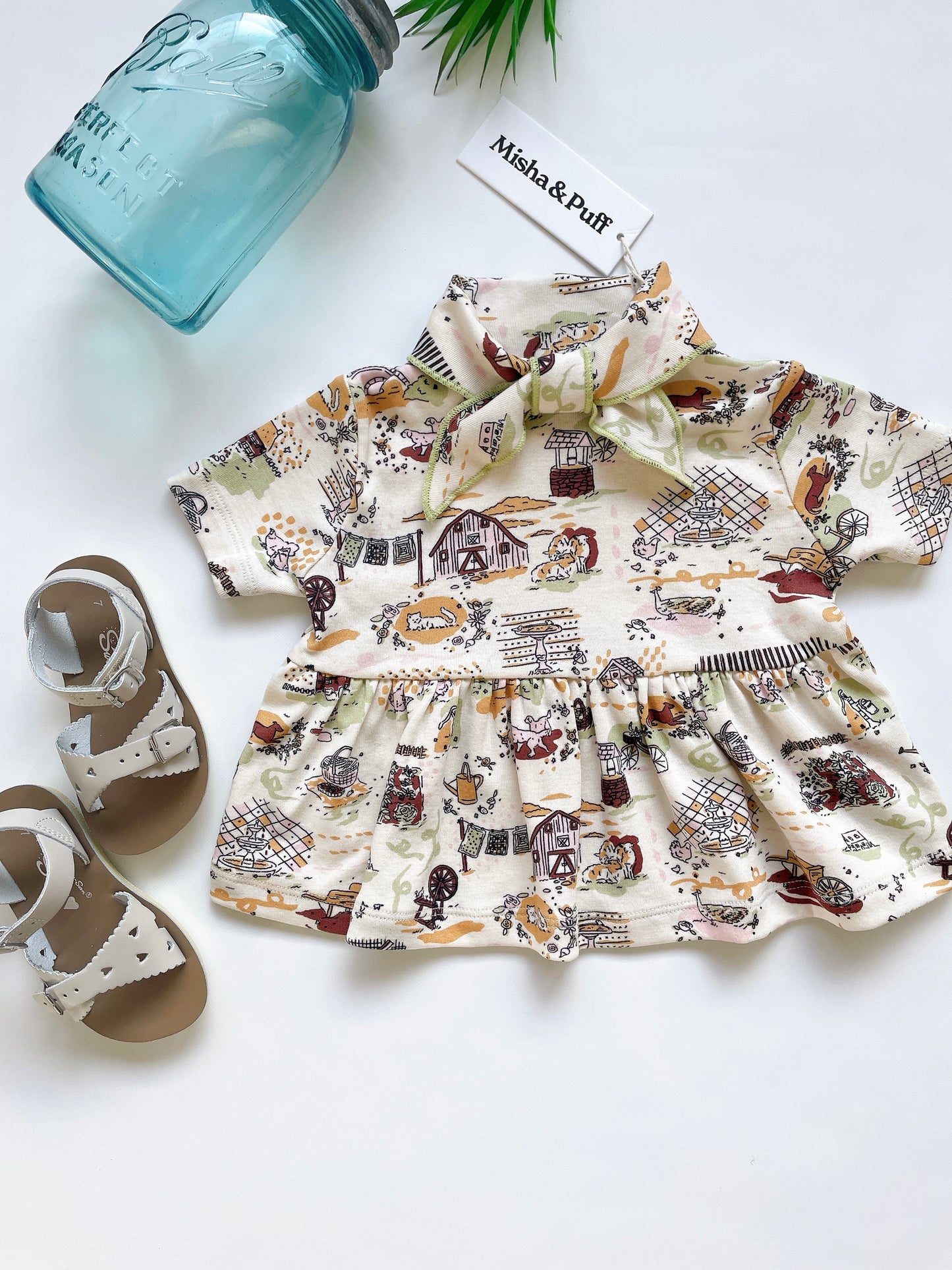+Misha&Puff+ SCOUT PEPLUM TOP | MARZIPAN STORYLAND