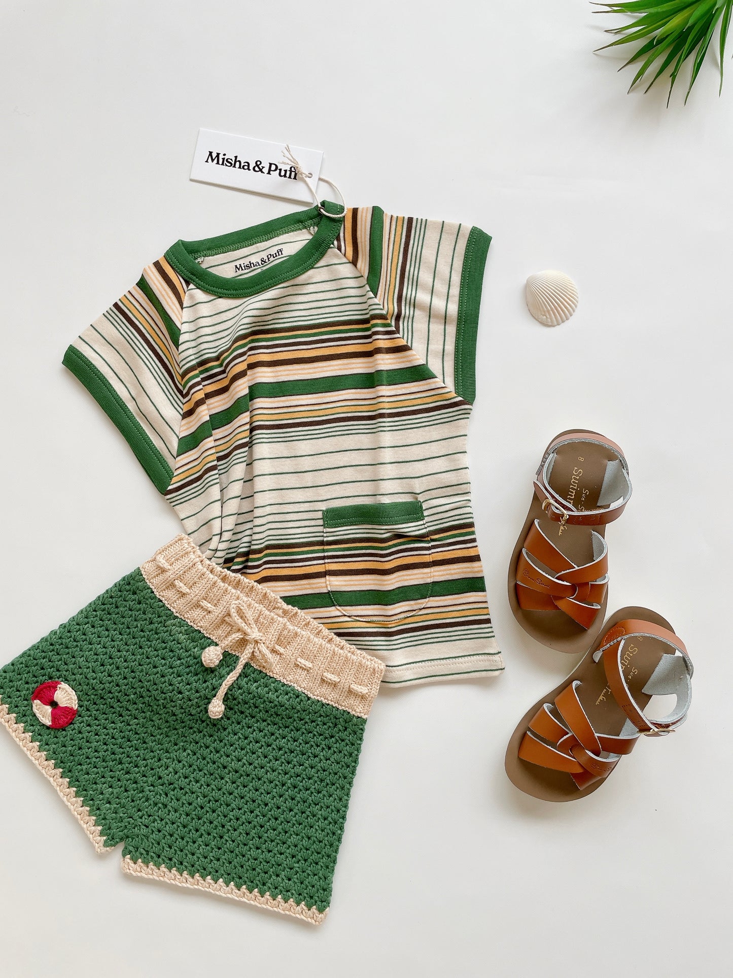 +Misha&Puff+ Muscle Tee - Lawn Patio Stripe