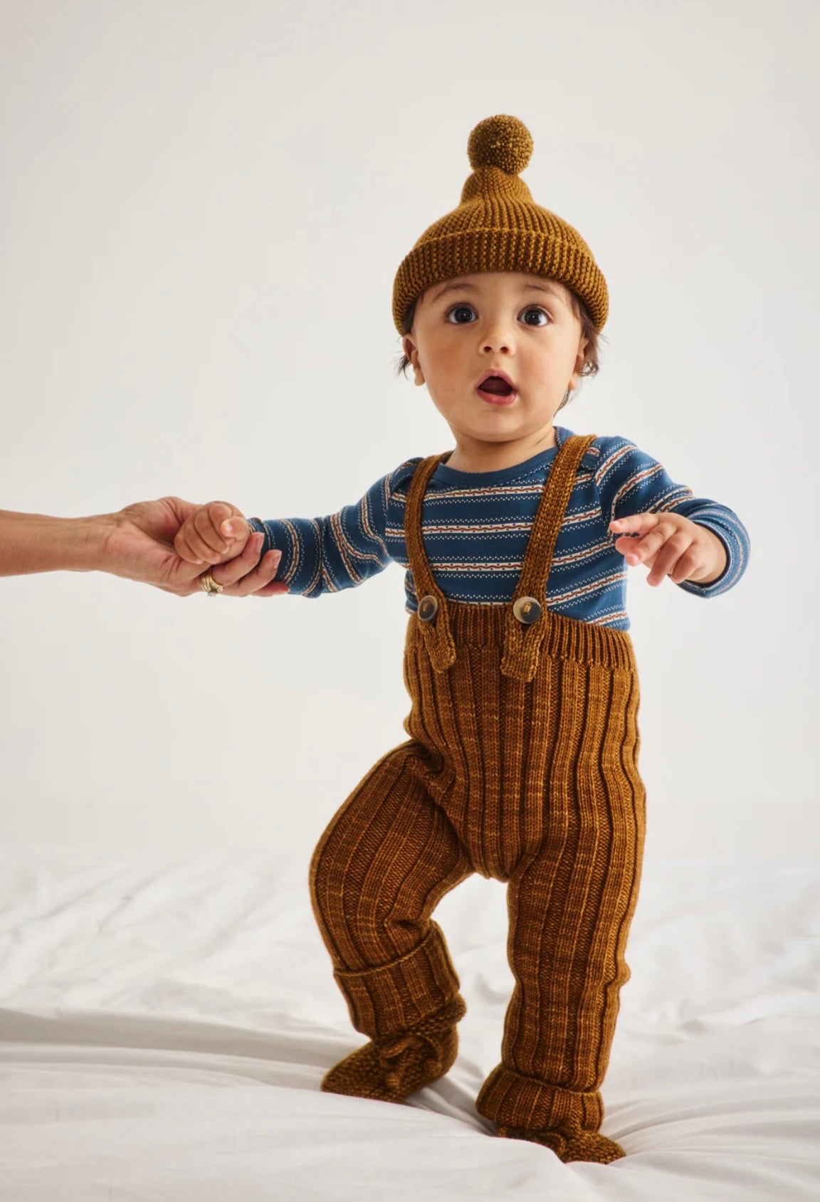 +Misha&Puff+ BABY RIB LONGIES | NUTMEG
