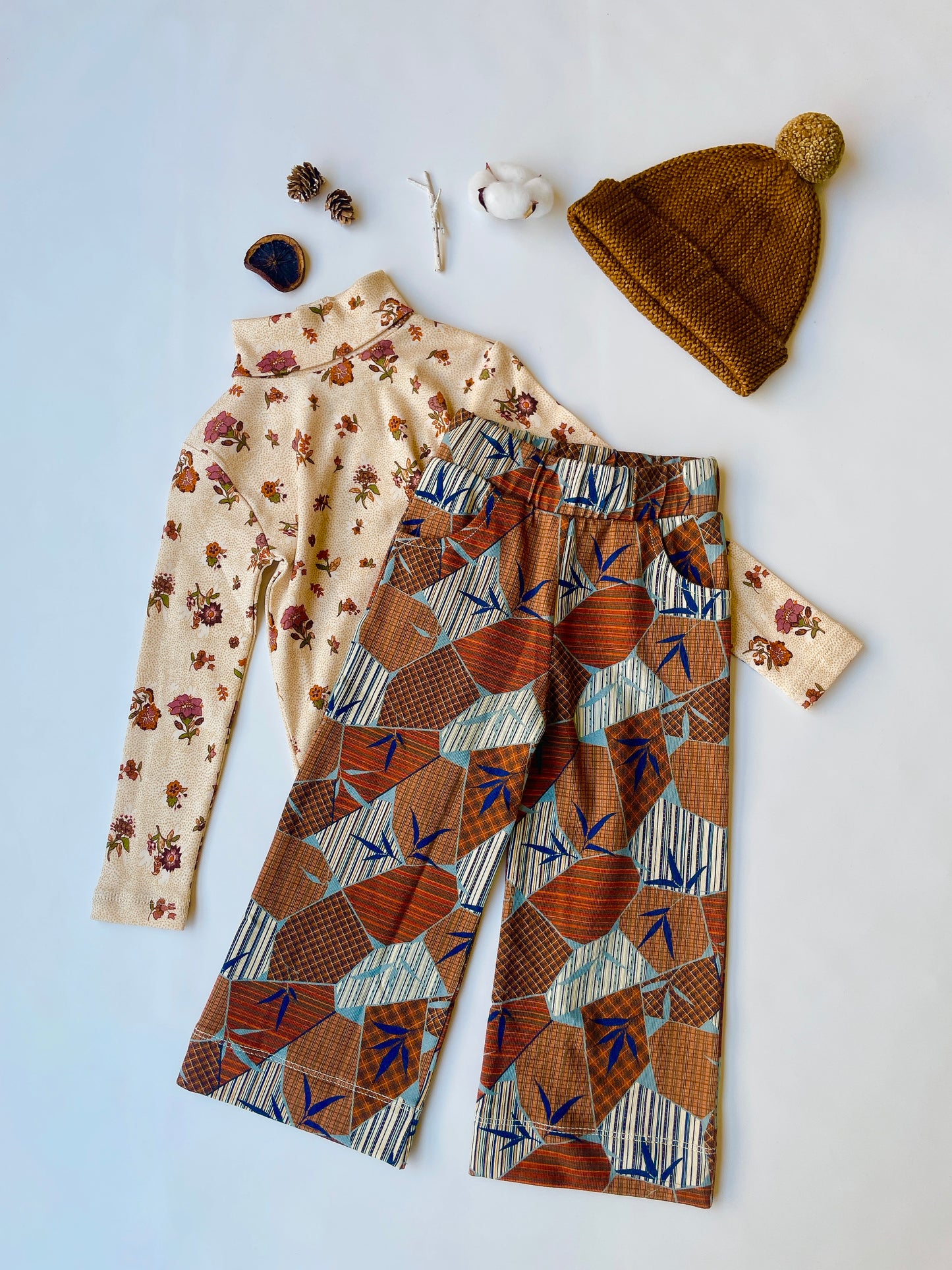 +Misha&Puff+ TURTLENECK | STRING/ANTIQUE ROSE HOLYOKE FLORAL