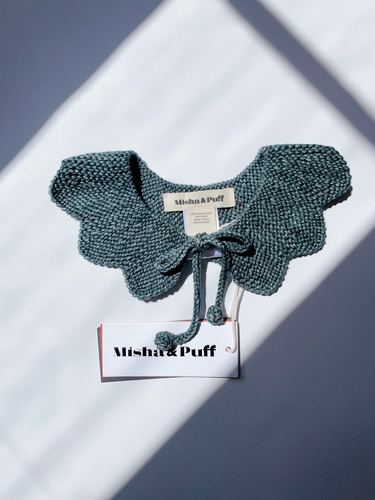 +Misha&Puff+ Flower Collar | Camp Green