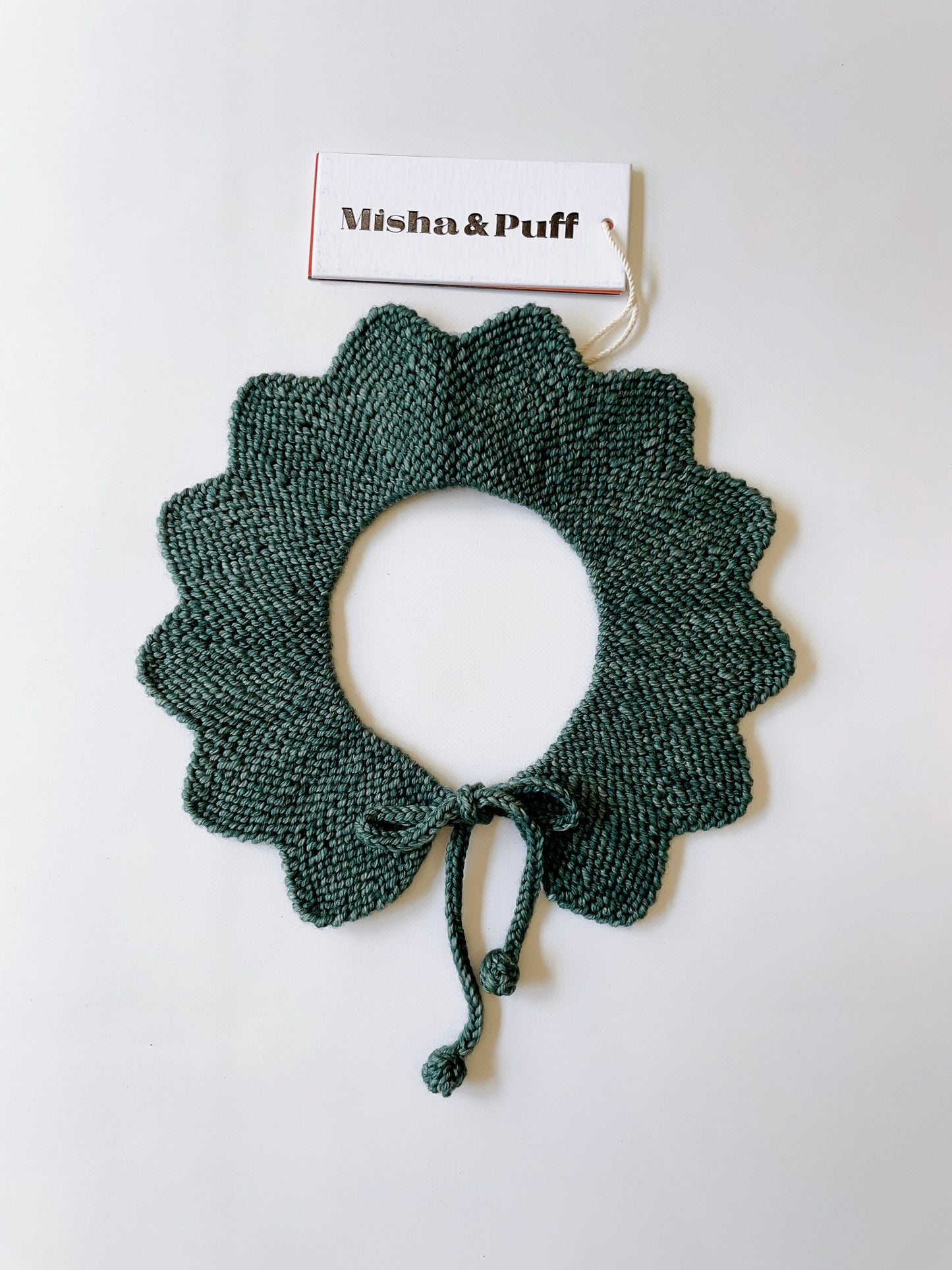 +Misha&Puff+ Flower Collar | Camp Green