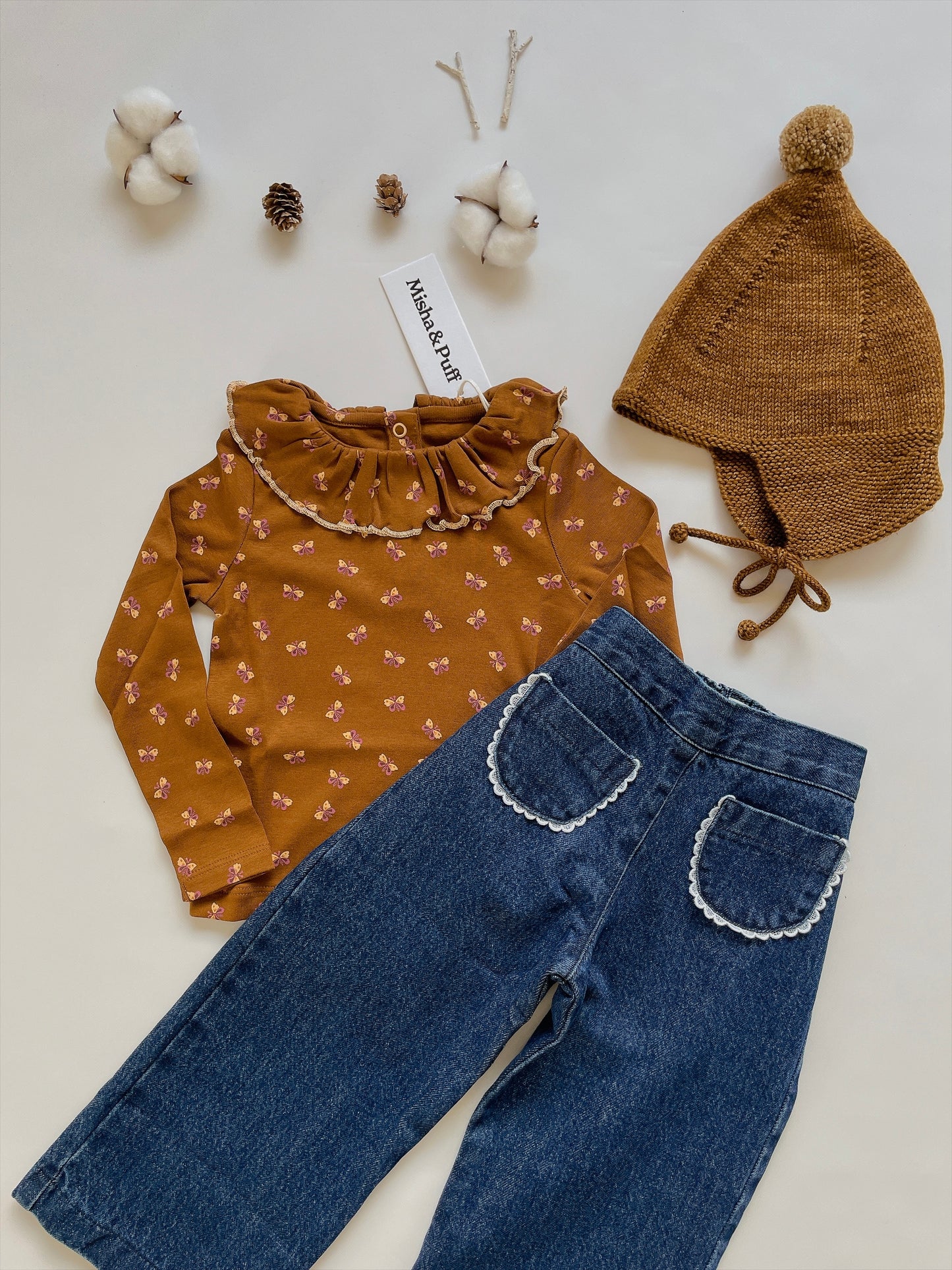 +Misha&Puff+ POINTY PEAK HAT | NUTMEG