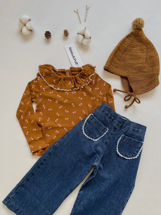 +Misha&Puff+ PALOMA TOP | NUTMEG MARIPOSA