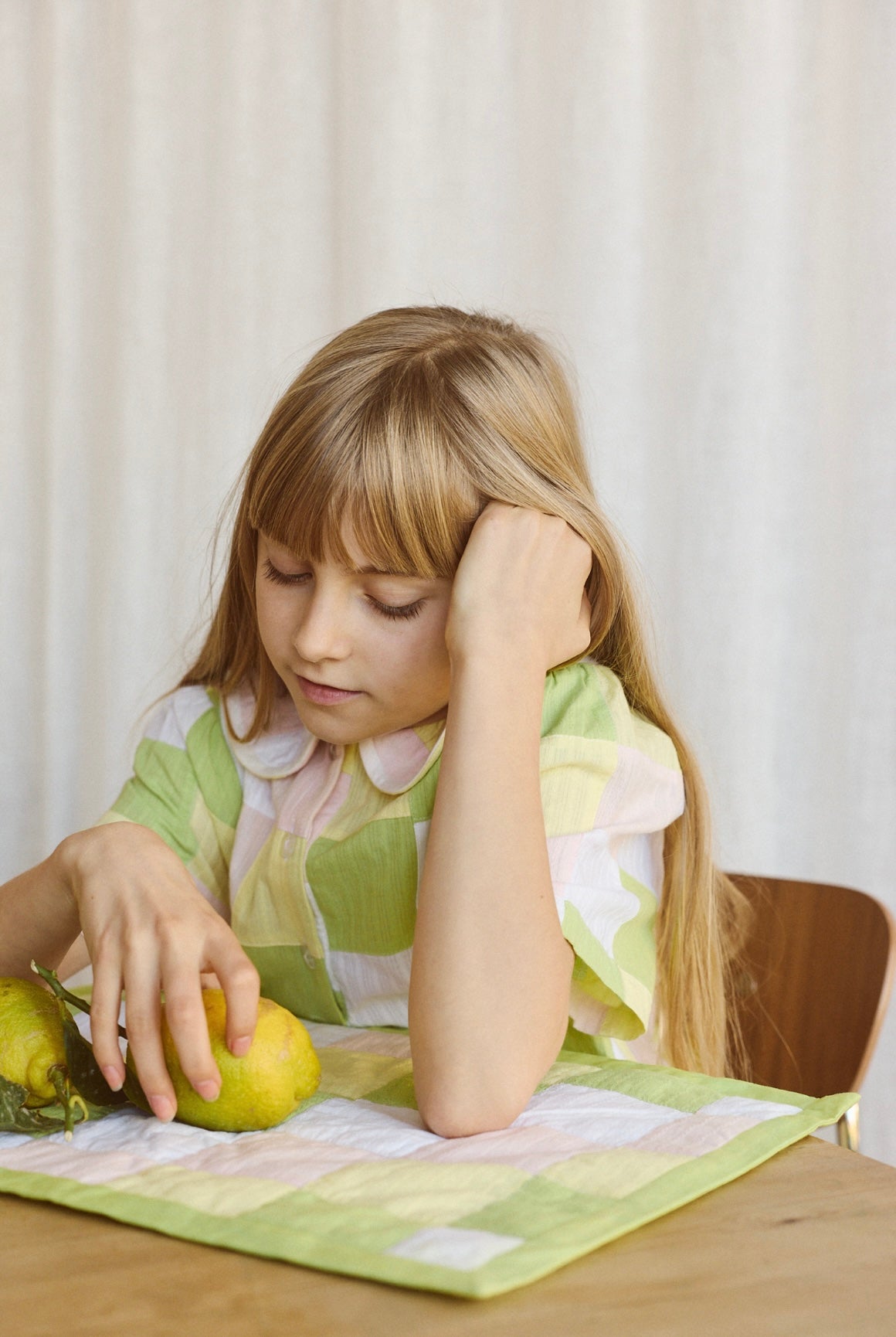 +FISH&KIDS+ PASTEL PATCHWORK DRESS