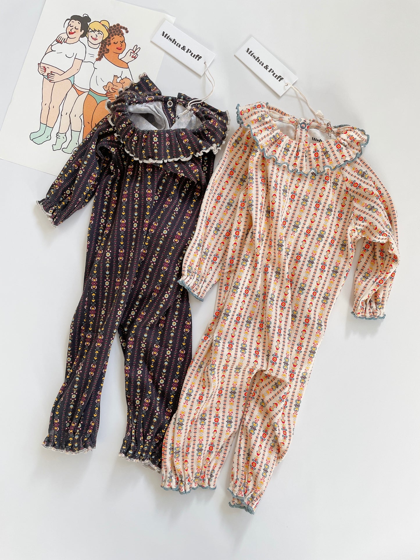 +Misha&Puff+ Pierrot onesie - licorice bohemia