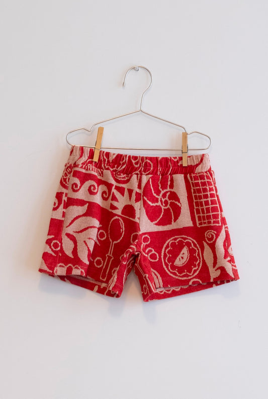 +FISH&KIDS+ Towel Short - Red/White