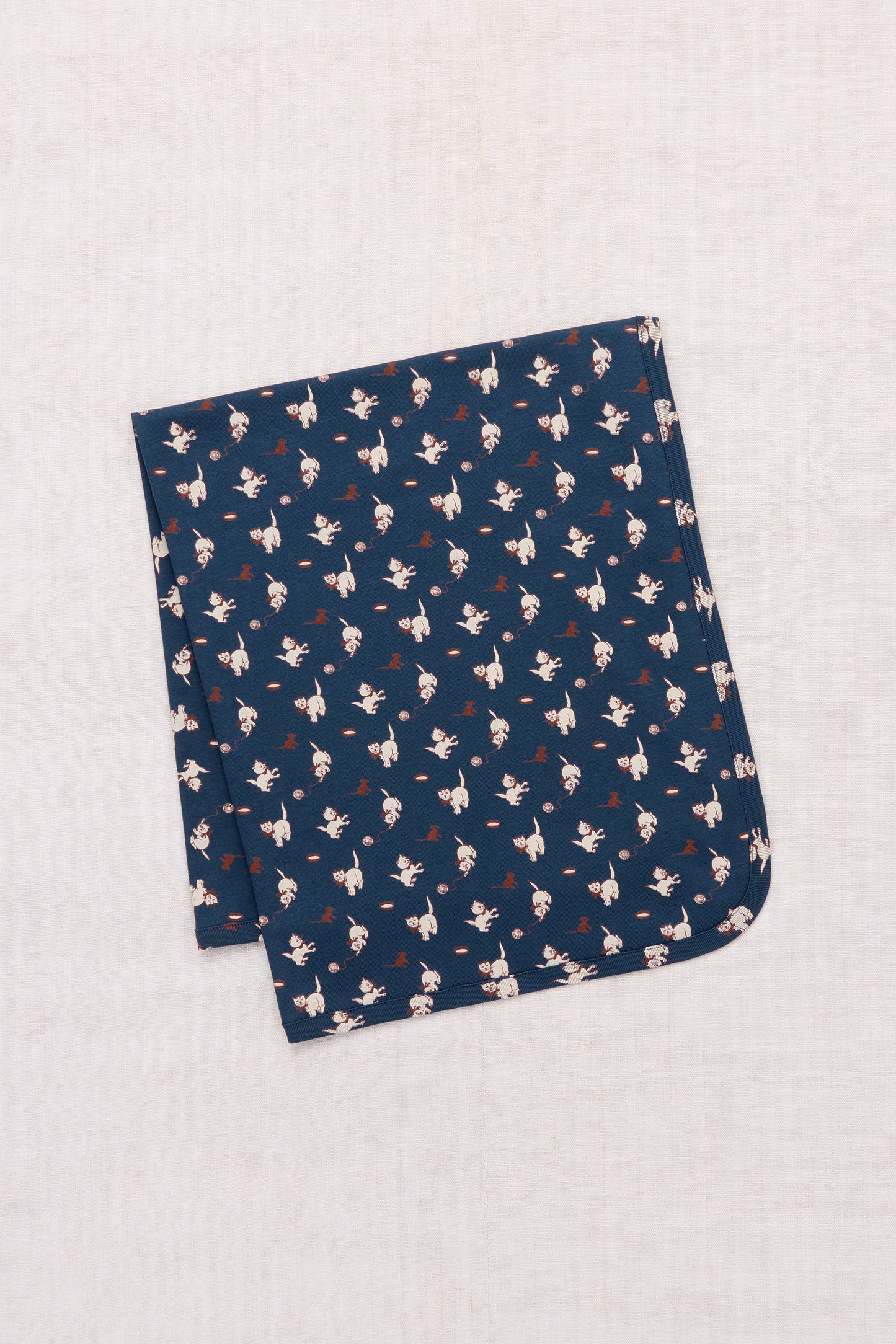 +Misha&Puff+ BABY BLANKET | MOONLIGHT CAT & MOUSE