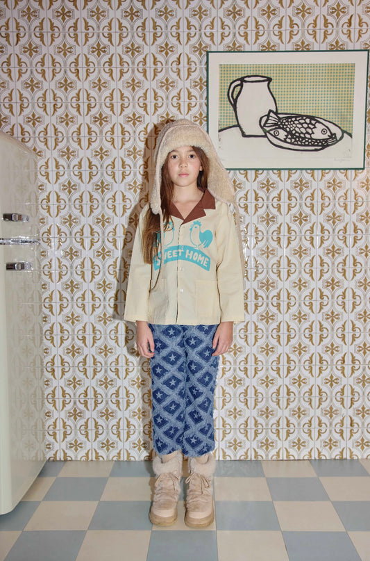 +FISH&KIDS+ SWEET HOME SHIRT - beige
