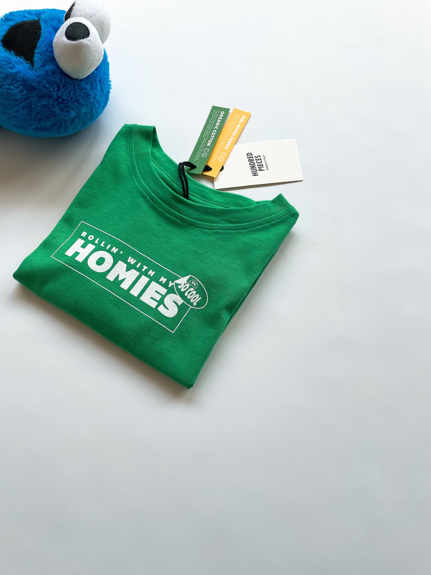 +Hundred Pieces+ Organic cotton loose T-shirt - Green | 3y