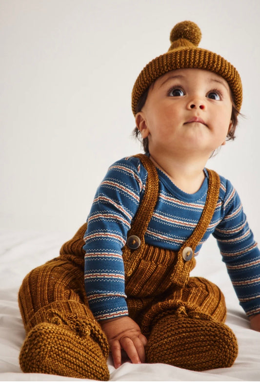 +Misha&Puff+ BABY GARTER HAT | NUTMEG