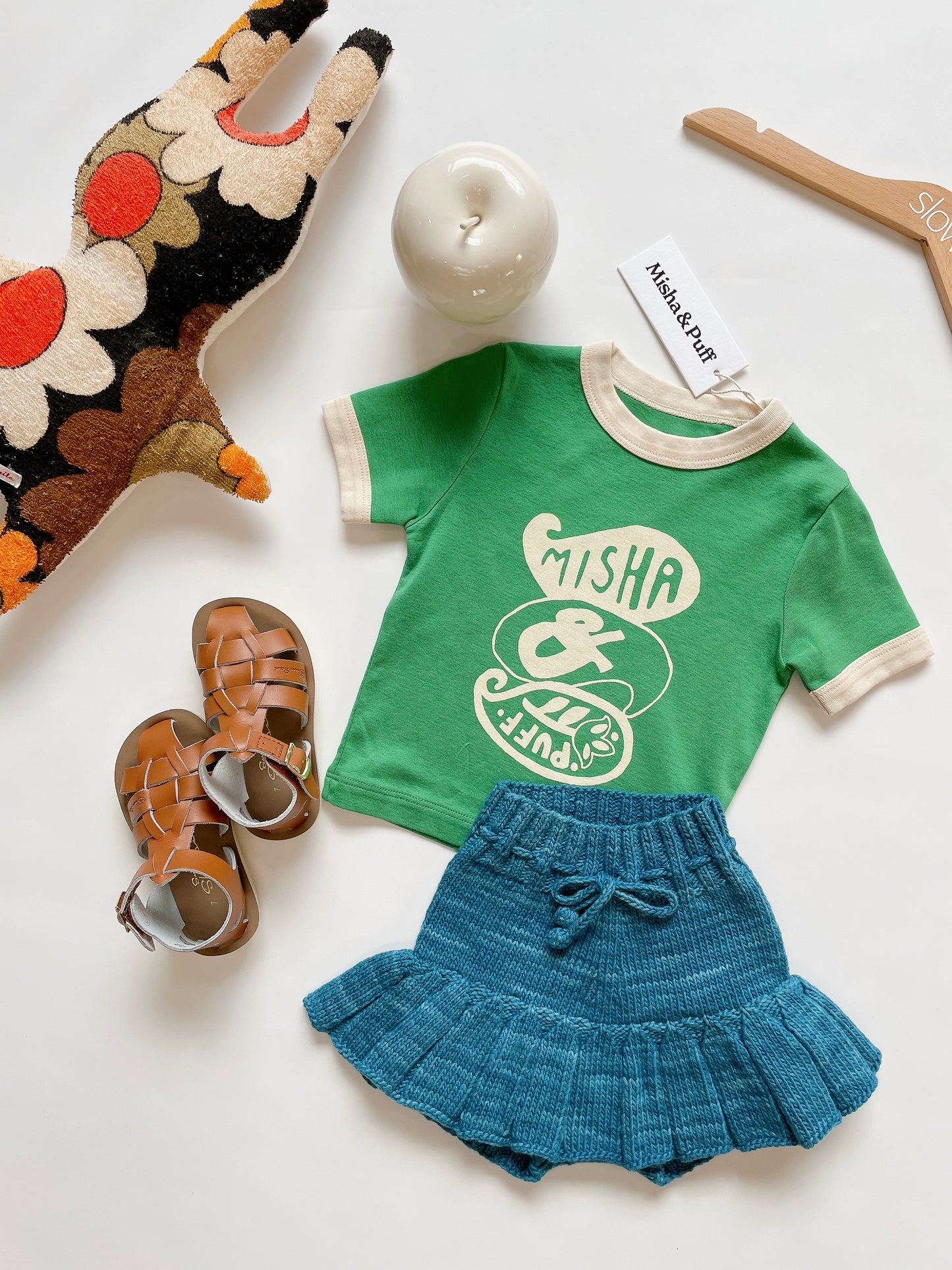 +Misha&Puff+ Groovy Paisley Ringer Tee - Bottle Green