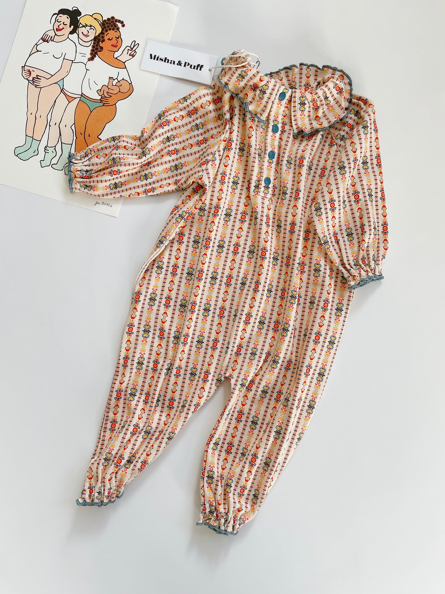 +Misha&Puff+ Pierrot onesie - string bohemia