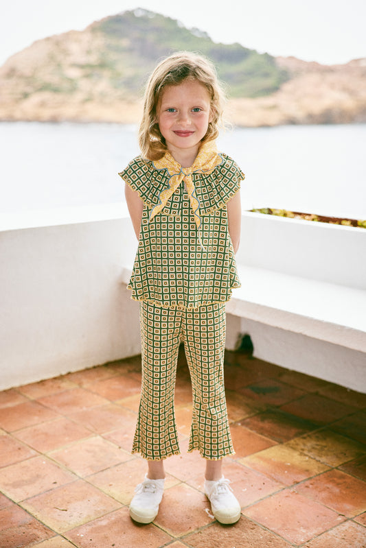 +Misha&Puff+ Lizzie Pant - String/Lawn Pinking Tiles