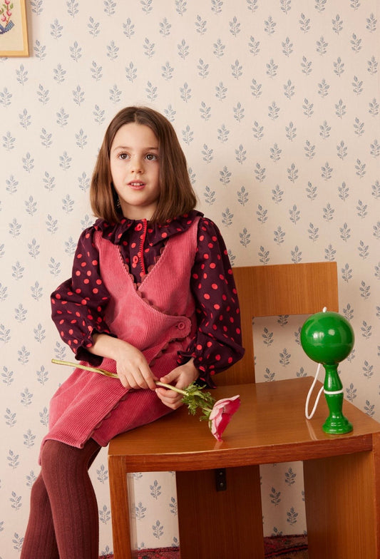 +Hello Simone+ Myrtille blouse Plum Dots