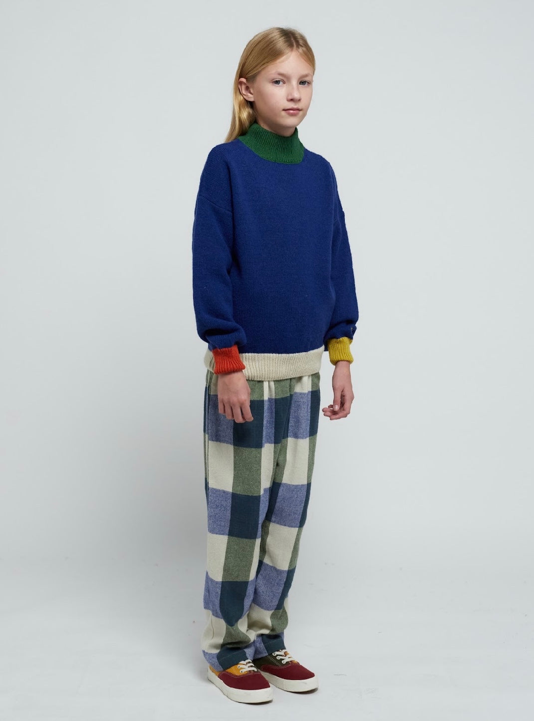 +Bobo Choses+ Plaid Check jacquard pants | 2-3y
