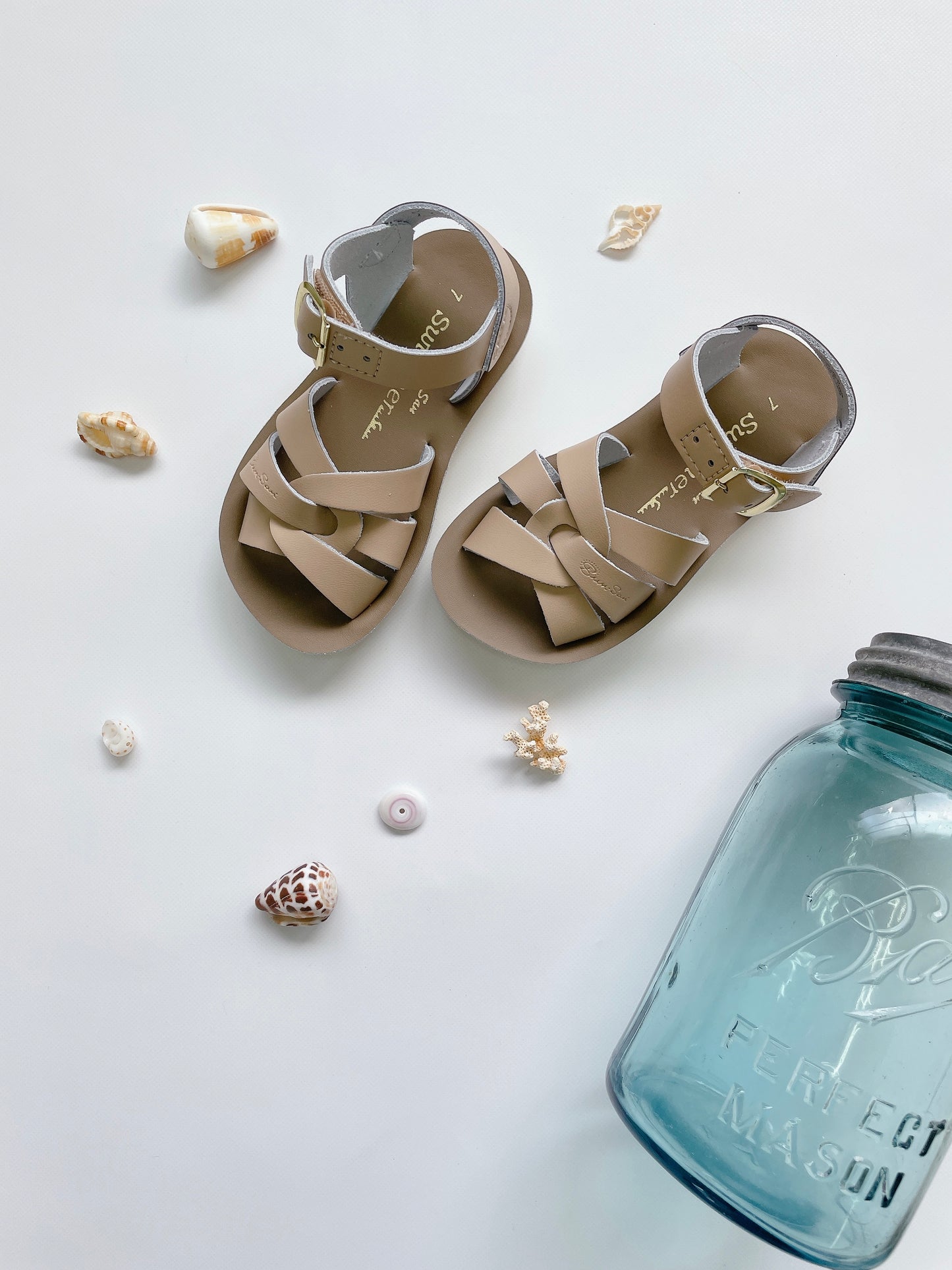 +Salt Water Sandals+ swimmer - latte【8023】
