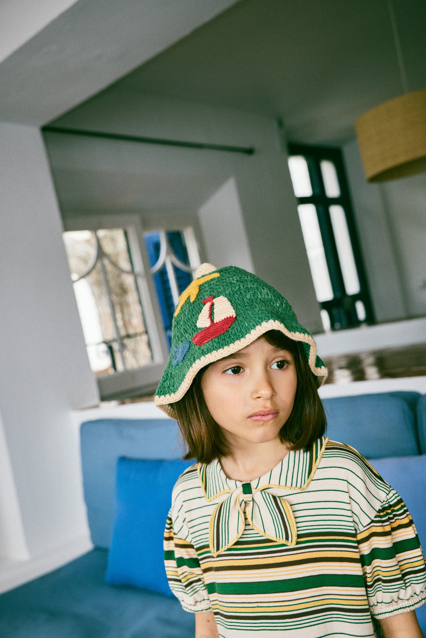 +Misha&Puff+ Junior Scout Dress - Lawn Patio Stripe