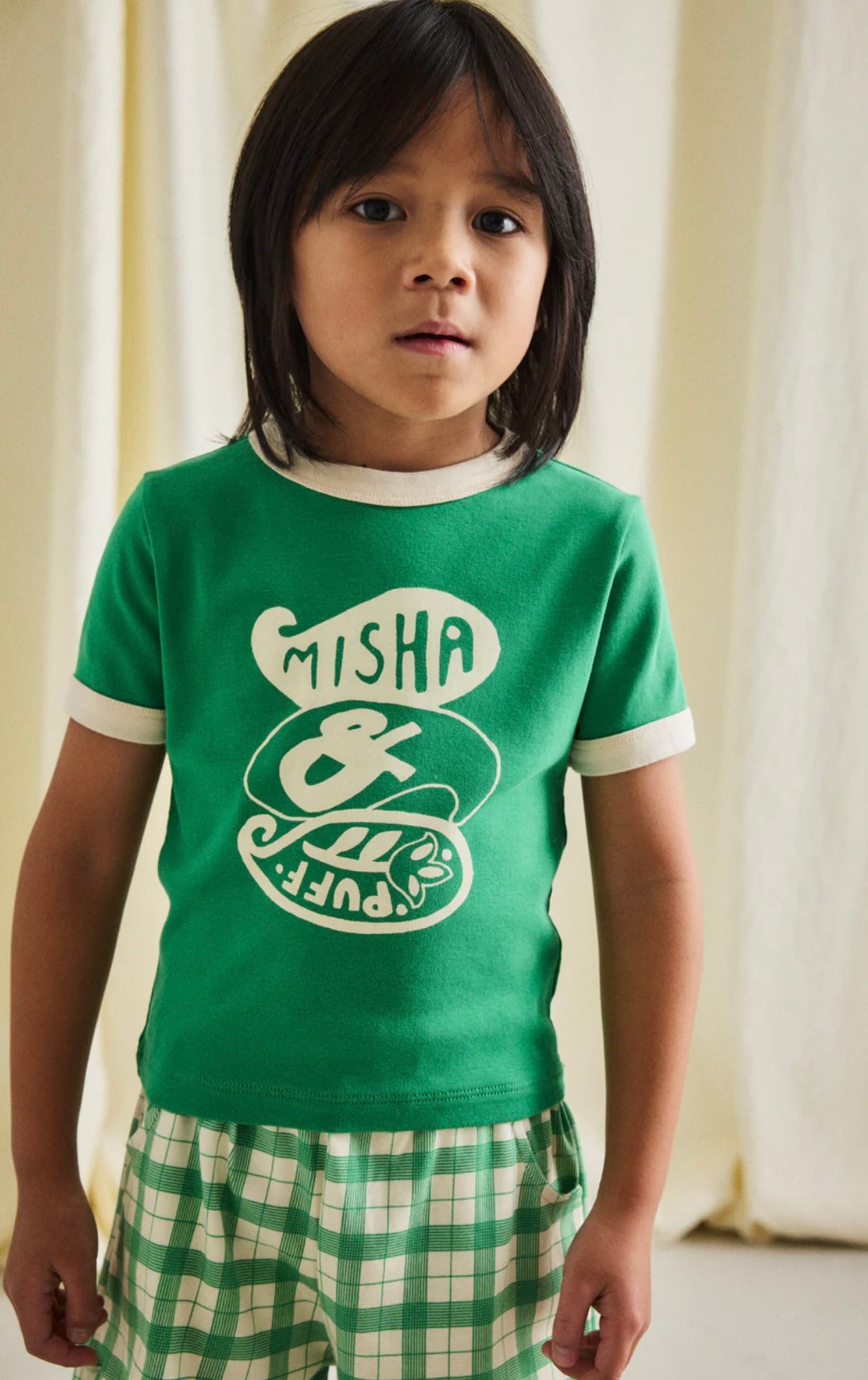 +Misha&Puff+ Groovy Paisley Ringer Tee - Bottle Green