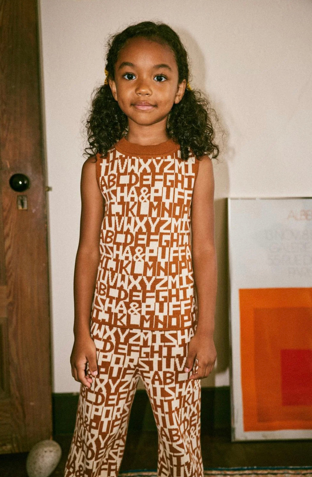 +Misha&Puff+ Mock Neck Shell - Acorn Alphabet