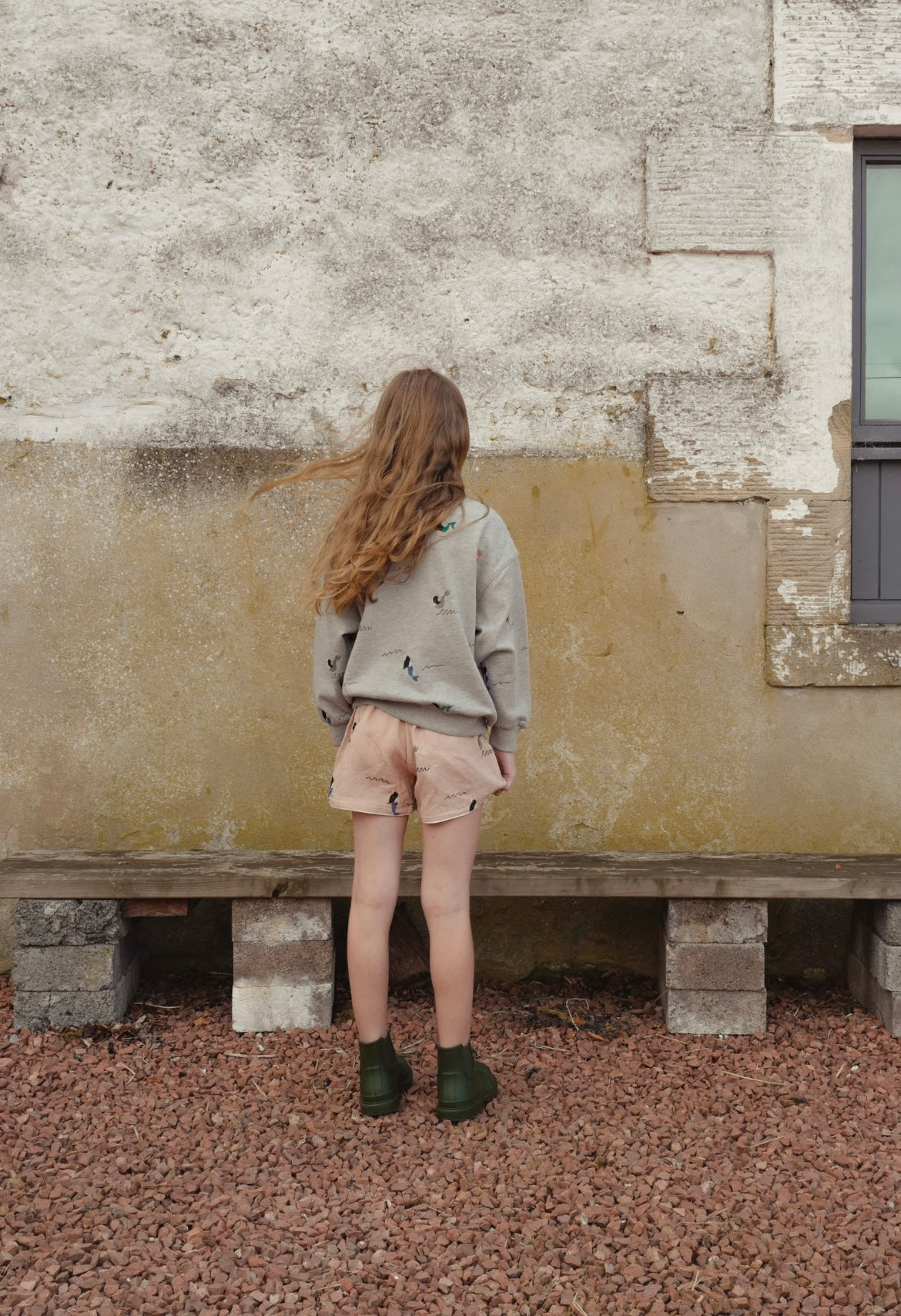 +FISH&KIDS+ ALLOVER EMBROIDERY MERMAID SWEATSHIRT