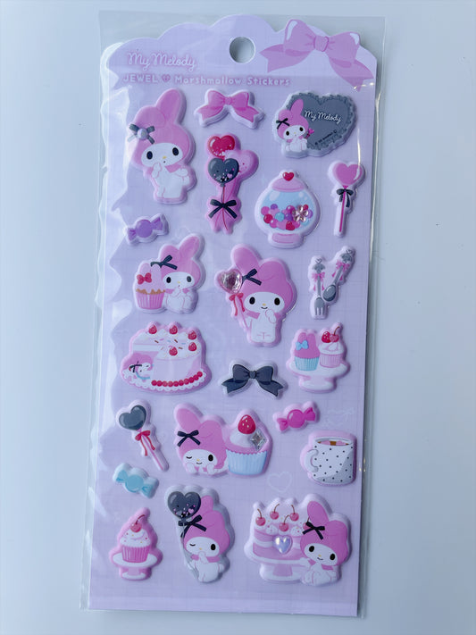 +Sanrio+ Jewel Marshmallow stickers | MY MELODY