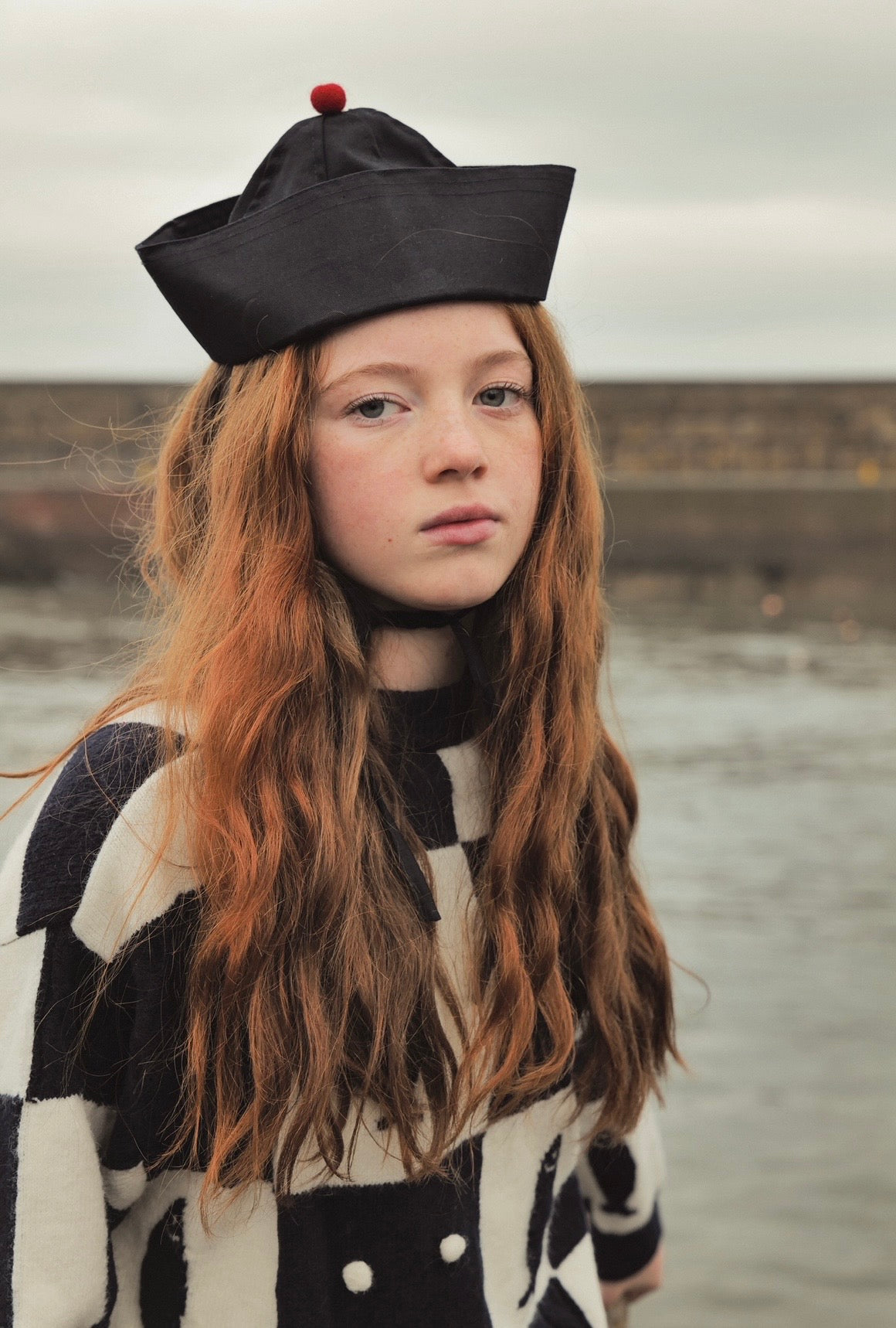 +FISH&KIDS+ FISH PATCHWORK KNIT