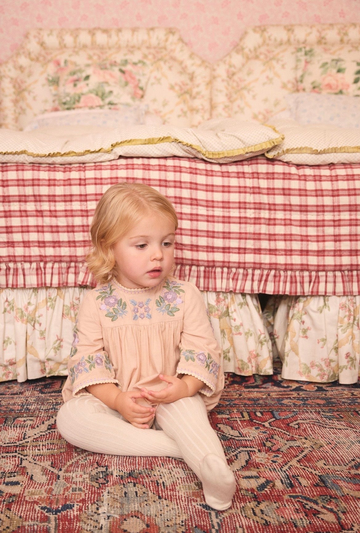 +Apolina+ BABY STEVIE LS ROMPER | DRIED ROSE