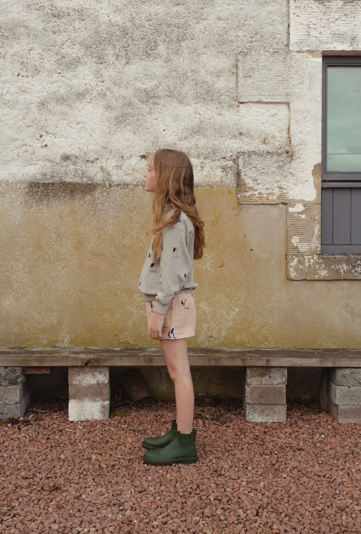 +FISH&KIDS+ ALLOVER EMBROIDERY MERMAID SWEATSHIRT